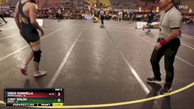 165 lbs Semis & 3rd Wb (16 Team) - Vince Mannella, Pennsylvania vs Cody Walsh, Drexel