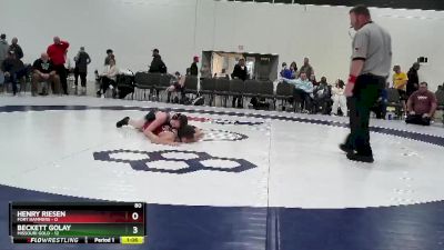80 lbs Round 4 (6 Team) - Beckett Golay, Missouri Gold vs Henry Riesen, Fort Hammers