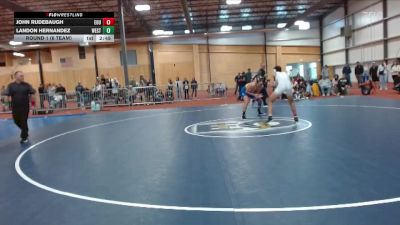 165 lbs Round 1 (6 Team) - John Rudebaugh, Eastern Oregon University (OR) vs Landon Hernandez, Westcliff