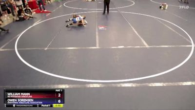 Semifinal - William Mann, No Nonsense Wrestling vs Owen Sorensen, Owatonna Wrestling Association