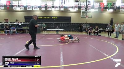 106 lbs Round 1 - Brody Black, MWC Wrestling Academy vs Jase Ites, Iowa