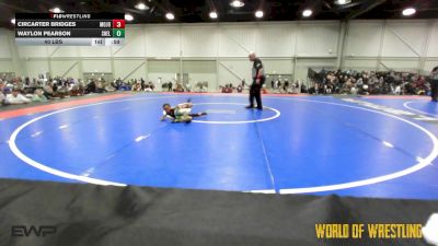 40 lbs Rr Rnd 4 - CirCarter Bridges, MOJO 9U vs Waylon Pearson, Shelton Wrestling Academy 9U