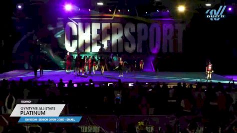 GymTyme All-Stars - Platinum [2023 L6 Senior Open Coed - Small] 2023 CHEERSPORT National All Star Cheerleading Championship