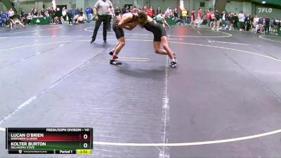 141 lbs Champ. Round 2 - Kolter Burton, Oklahoma State vs Lucan O`Brien, Northern Illinois