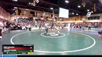 106 lbs Cons. Round 3 - Nathan Kaiser, Monache vs Ben Banania, Chaparral