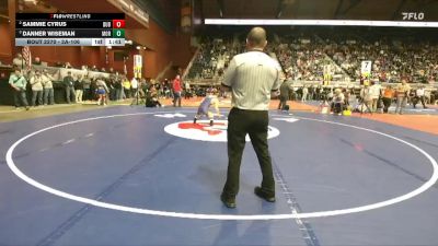 2A-106 lbs Semifinal - Danner Wiseman, Moorcroft vs Sammie Cyrus, Dubois