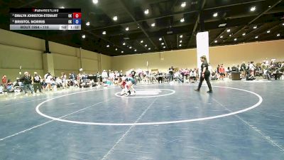 110 lbs Cons. Semis - Emalyn Johnston-Stewart, OK vs Bristol Norris, OK