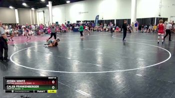 120 lbs Champ Round 1 (16 Team) - Ayden Wintz, Capitian Nebraska (A Team) vs Caleb Frankenberger, Team STL Black