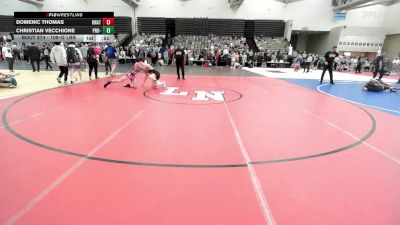 109-I2 lbs 3rd Place - Domenic Thomas, Unattached vs Christian Vecchione, Pro-ex Wrestling Club