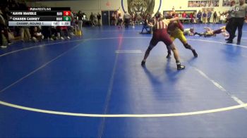 138 lbs Champ. Round 1 - Kavin Marble, Marion vs Chasen Caskey, Mount Vernon