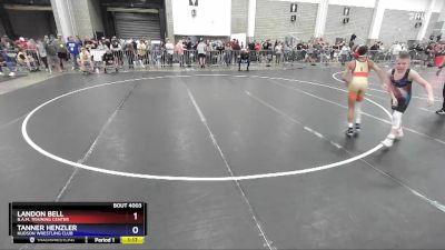 87 lbs Champ. Round 1 - Landon Bell, B.A.M. Training Center vs Tanner Henzler, Hudson Wrestling Club