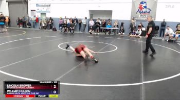 102 lbs Champ. Round 1 - William Hulson, Juneau Youth Wrestling Club Inc. vs Lincoln Brower, Interior Grappling Academy