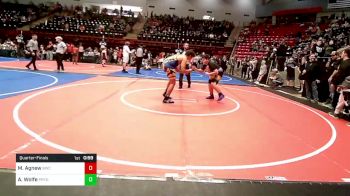 195 lbs Quarterfinal - Malakai Agnew, Bartlesville Wrestling Club vs Aidan Wolfe, Pryor Tigers