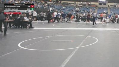 157 lbs Cons. Round 4 - Blake Samuelson, Cowley College vs Hayden Garlow, Morningside (Iowa)