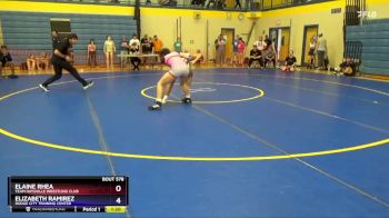 127 lbs Round 3 - Scarlett Yeager, Maize Wrestling Club vs Malena Ontiberos, Dodge City Training Center