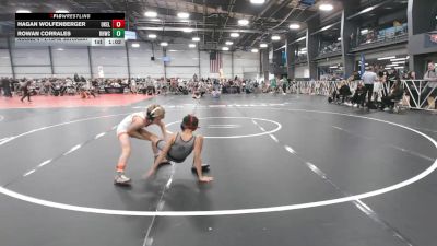 64 lbs Round 4 - 2:15pm Saturday - Hagan Wolfenberger, Oklahoma Elite vs Rowan Corrales, Rough House W.C., CA