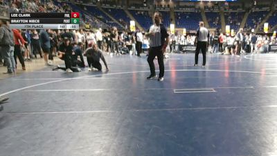 70 lbs 7th Place - Lee Clark, Philipsburg Osceola vs Brayton Niece, Port Allegany