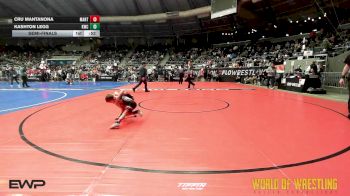 46 lbs Semifinal - Cru Mantanona, MANTANONA-TC vs Kashton Legg, Keystone Wrestling Club