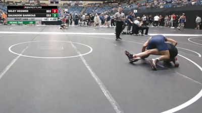 157 lbs Cons. Round 4 - Salvador Barintas, Colby Community College vs Wiley Hegwer, Morningside (Iowa)