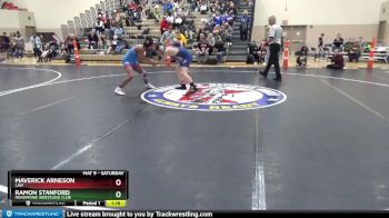 130 lbs Round 3 - Ramon Stanford, Menomonie Wrestling Club vs Maverick Arneson, LAW