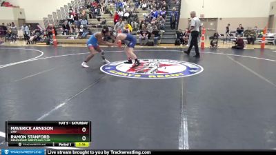 130 lbs Round 3 - Ramon Stanford, Menomonie Wrestling Club vs Maverick Arneson, LAW