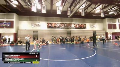 43 lbs Quarterfinal - Hank Shepherd, Dons Wrestling Club vs Deklan Mondragon, Ravage Wrestling Club