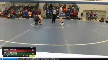 220 lbs Cons. Round 3 - Myles Dehmer, St. Michael-Albertville vs Lucca Sween, GMLOS
