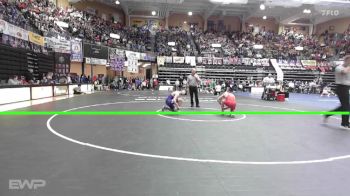 132 lbs Champ. Round 1 - Huck Seger, Caney Valley HS vs Aaron Samuelson, Oakley HS