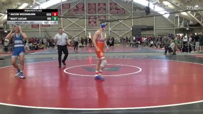 157 lbs Quarterfinal - Matt Lucas, Roger Williams vs Jacob Woodburn, Coast Guard