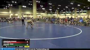 132 lbs Round 7 (10 Team) - Jonathan Downs, Iowa Gables vs Michael Even, SD Red