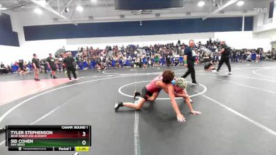 126 lbs Champ. Round 1 - Sid Cohen, San Diego vs Tyler Stephenson, Bear Wrestling Academy