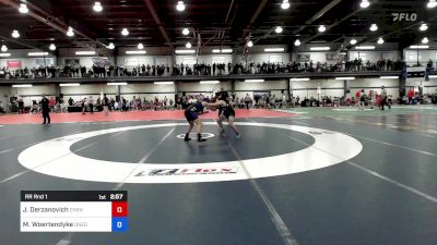 147-BLACK lbs Rr Rnd 1 - Jansen Derzanovich, Chenango Forks vs Miai Woertendyke, Oneonta