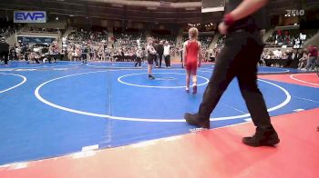 83 lbs Consi Of 8 #1 - Evelyn Campbell, Verdigris Youth Wrestling vs Wesley Sumter, Claremore Wrestling Club