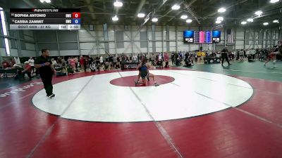 59 kg Cons. Rd Of 16 - Sophia Antonio, Dragon Wrestling Club vs Cassia Zammit, Hilltopper Wrestling Club