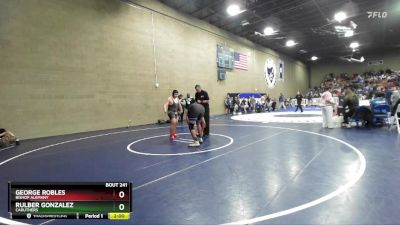 215 lbs Champ. Round 1 - Rulber Gonzalez, Caruthers vs George Robles, Bishop Alemany