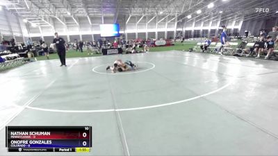 88 lbs Placement Matches (8 Team) - Nathan Schuman, Pennsylvania vs Onofre Gonzales, Colorado