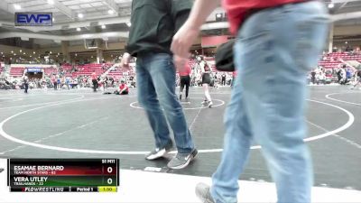 90 lbs Cons. Round 2 - Esamae Bernard, Team North Stars vs Vera Utley, Trailhands