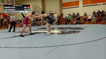 190 lbs Round 3 (6 Team) - Josh Bergman, Easton-Pleasant Ridge HS vs Brenner Lowe, Highland-Doniphan West HS/Hiawatha HS/Troy HS