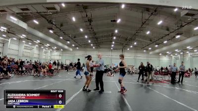 152 lbs Round 2 - Alexandra Schmidt, Clinic Wrestling vs Jada Lebron, Hoke Forge