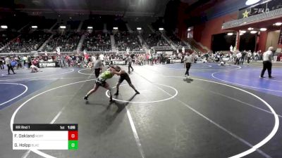 130 lbs Rr Rnd 1 - Faith Oakland, North Montana WC vs Garrett Holpp, Black Fox Wr Ac