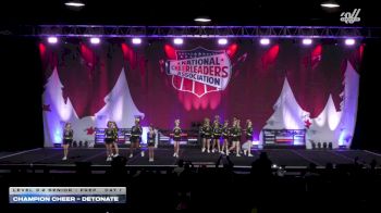 Champion Cheer - Detonate [2025 L3.2 Senior - PREP Day 1] 2025 NCA Holiday Classic