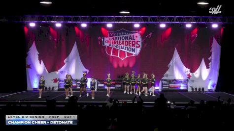 Champion Cheer - Detonate [2025 L3.2 Senior - PREP Day 1] 2025 NCA Holiday Classic