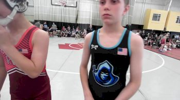 68 lbs Rr Rnd 2 - Calhoun Tannery, Carolina Hammer Squad vs Vincent Foster, Mat Assassins Red