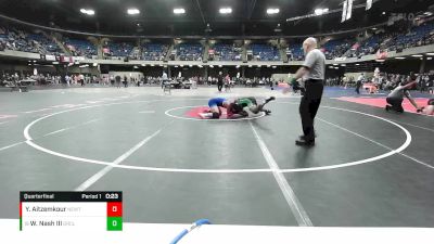 150 lbs Quarterfinal - Warren Nash III, Grayslake Central vs Yassin Aitzemkour, New Trier