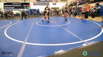 102 lbs Rr Rnd 2 - Emmaliegh Brownfield, Wyandotte Youth Wrestling vs Jadyn Majors, Grove Takedown Club