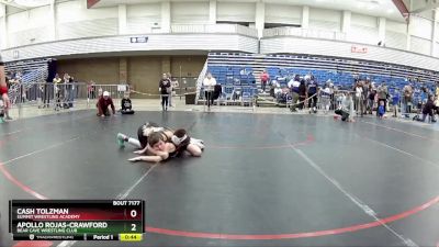 84 lbs Semifinal - Apollo Rojas-Crawford, Bear Cave Wrestling Club vs Cash Tolzman, Summit Wrestling Academy