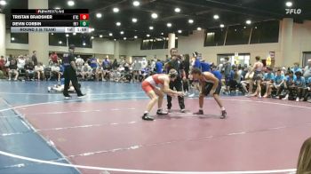 132 lbs Round 3 (6 Team) - Devin Corbin, Funky Boyz vs Tristan Bradsher, OTC