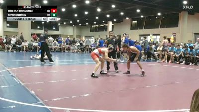 132 lbs Round 3 (6 Team) - Devin Corbin, Funky Boyz vs Tristan Bradsher, OTC