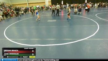 71 lbs Champ. Round 1 - Hank Droessler, WI vs Brogan Brasch, IA