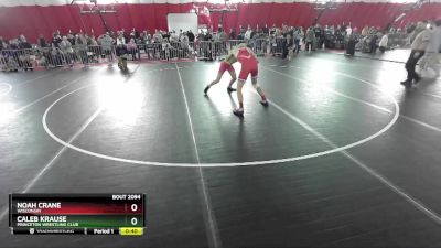 132 lbs Cons. Round 1 - Caleb Krause, Princeton Wrestling Club vs Noah Crane, Wisconsin